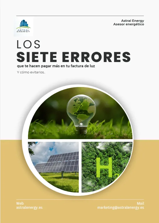 Portada de la guía «Los 7 errores que te hacen pagar más en tu factura de luz»