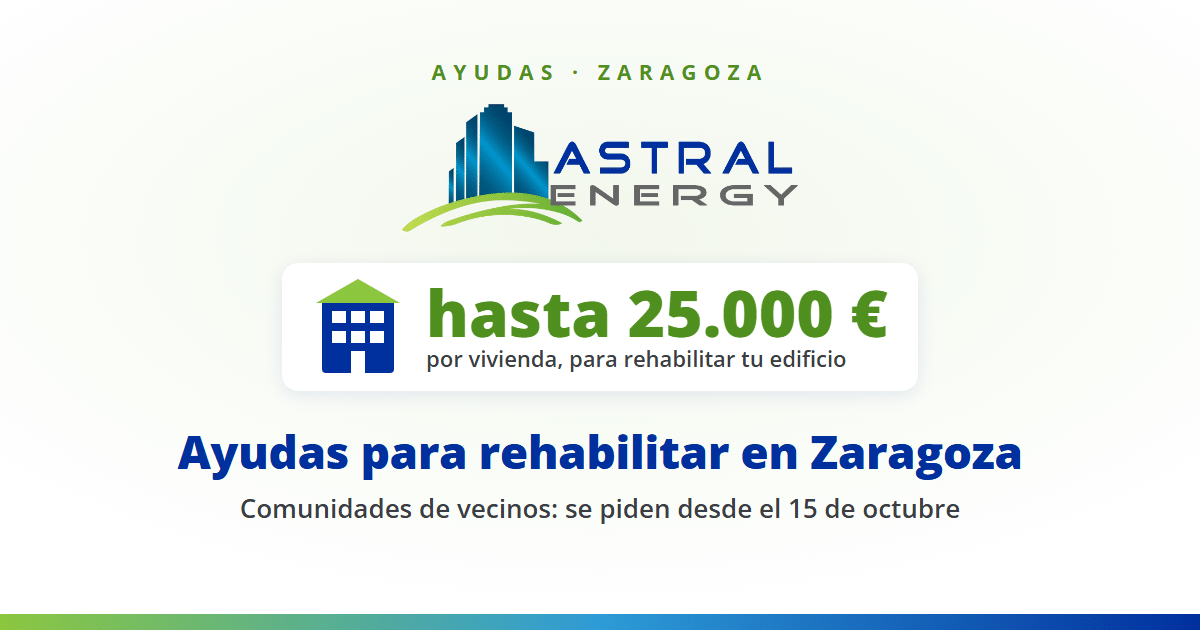 Ayudas de Zaragoza Vivienda para rehabilitar: hasta 25.000 € por vivienda